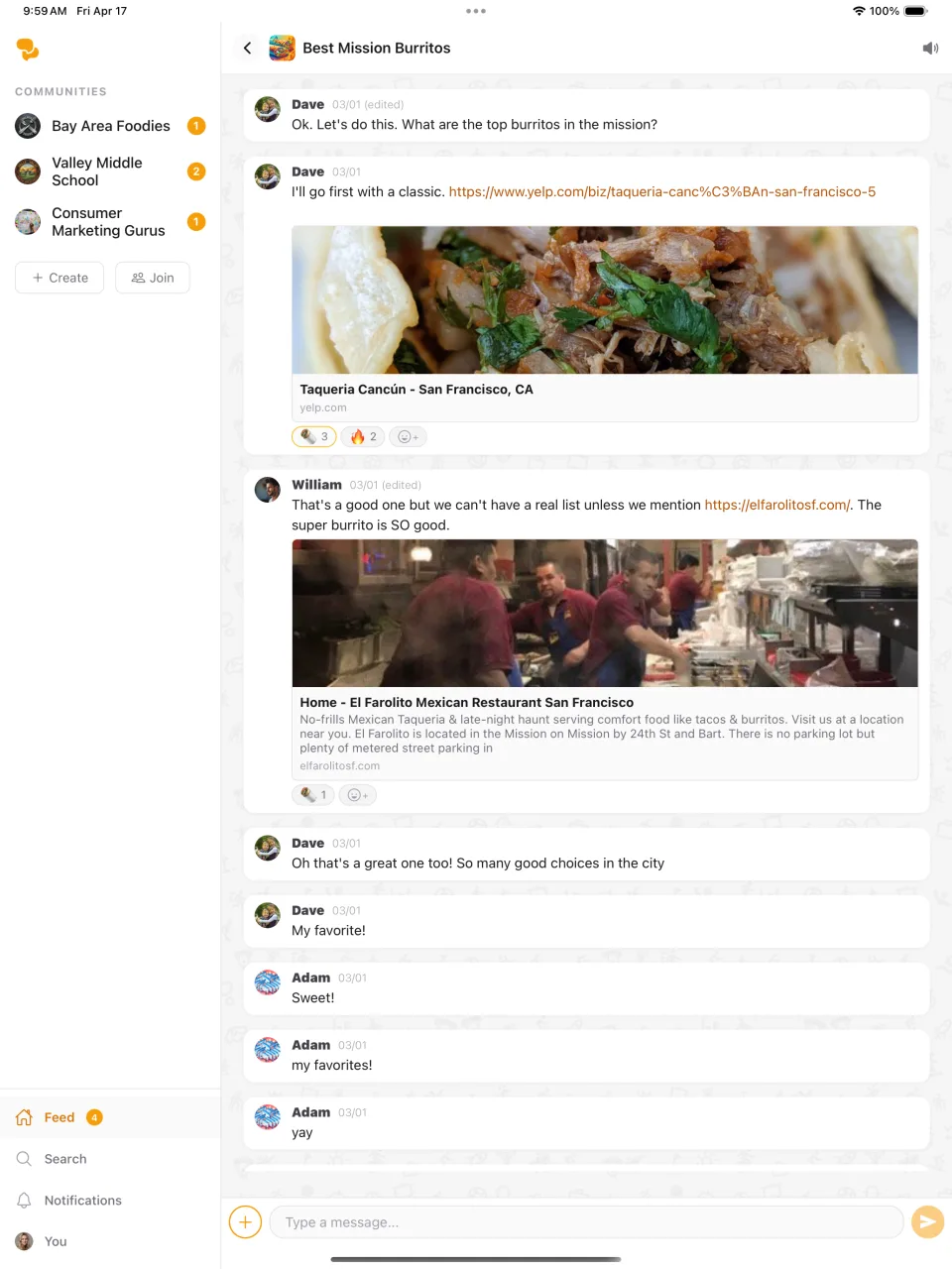 YipYap for iPad